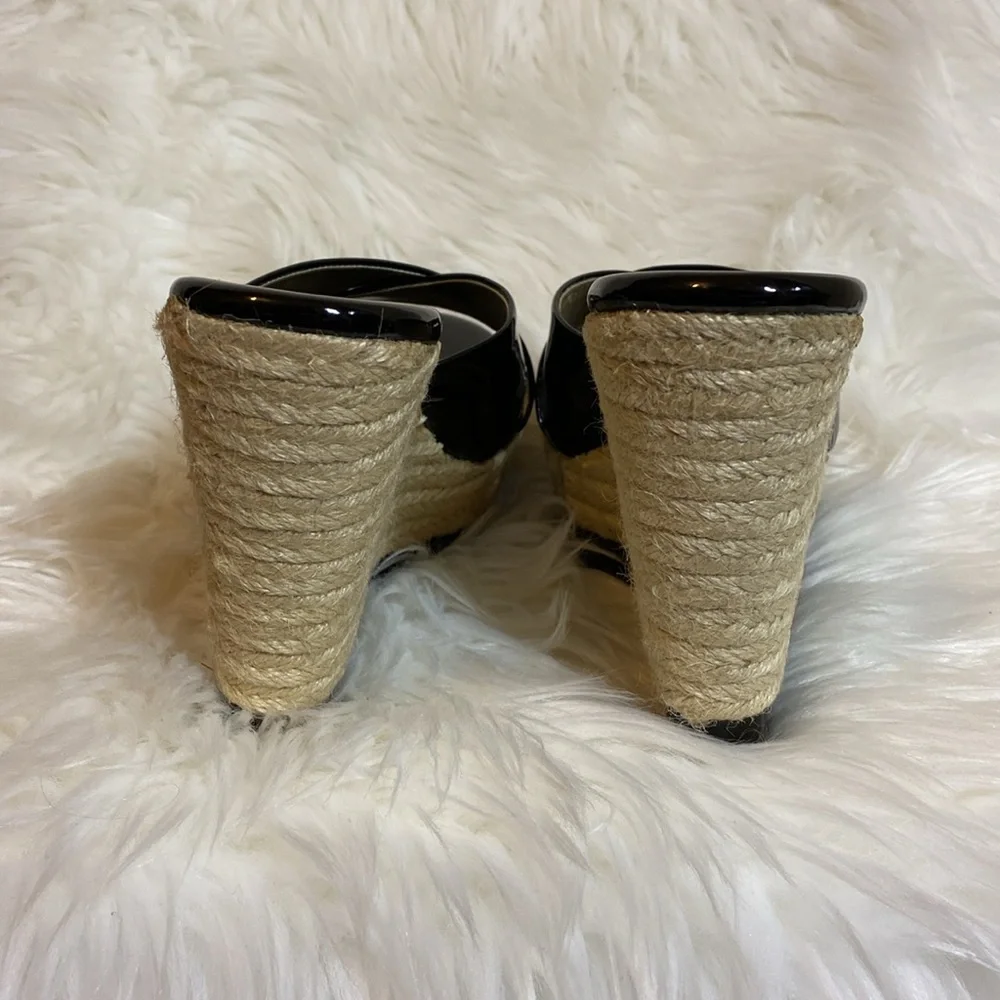 Jessica Simpson JS - Katonal Women’s Black Patent Sandals size 9 EUC - Picture 4 of 10